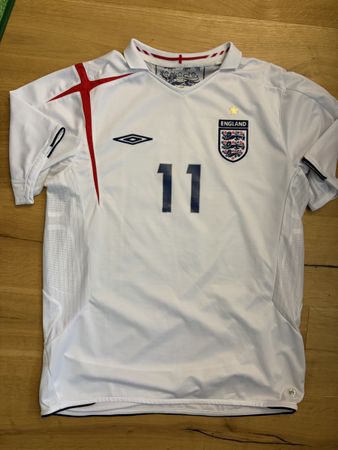 England Trikot Umbro J. Cole Nr. 11 weiss Grösse L
