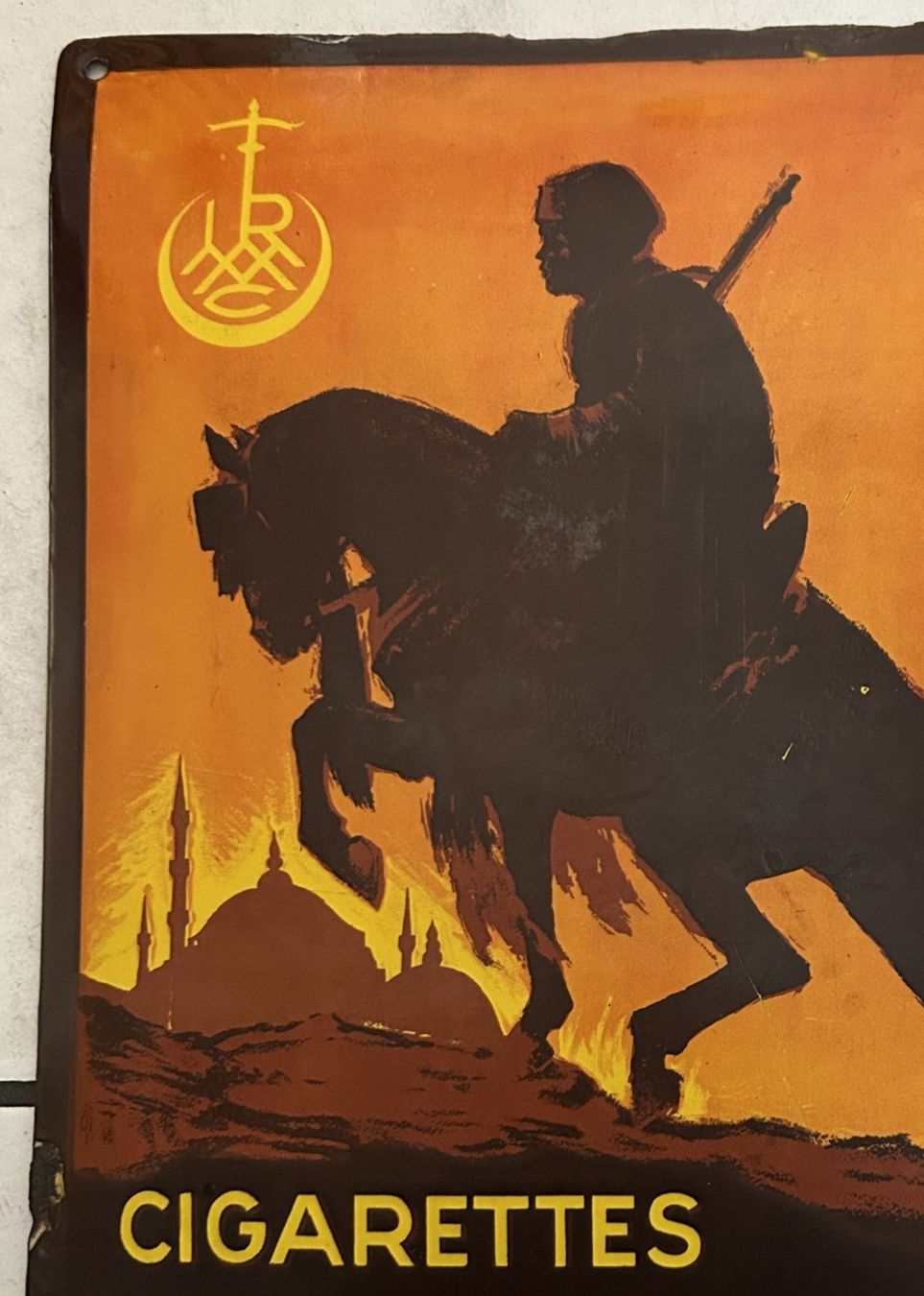 Schilder: Turmac Cigarettes Emailschild Schweiz – Gebraucht aus Lüchingen von Aw67 7