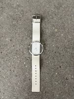 Calvin Klein Damenuhr mit weissem Lederarmband!