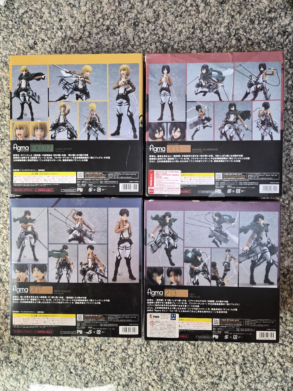 Max Factory Figuren: Original Figma Attack on Titan Sammlung 4 Stück – Gebraucht aus Goldiwil (Thun) von Looore 1