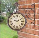 Gartenuhr/Aussenuhr Vintage-Stil, beidseitig, Top Zustand!