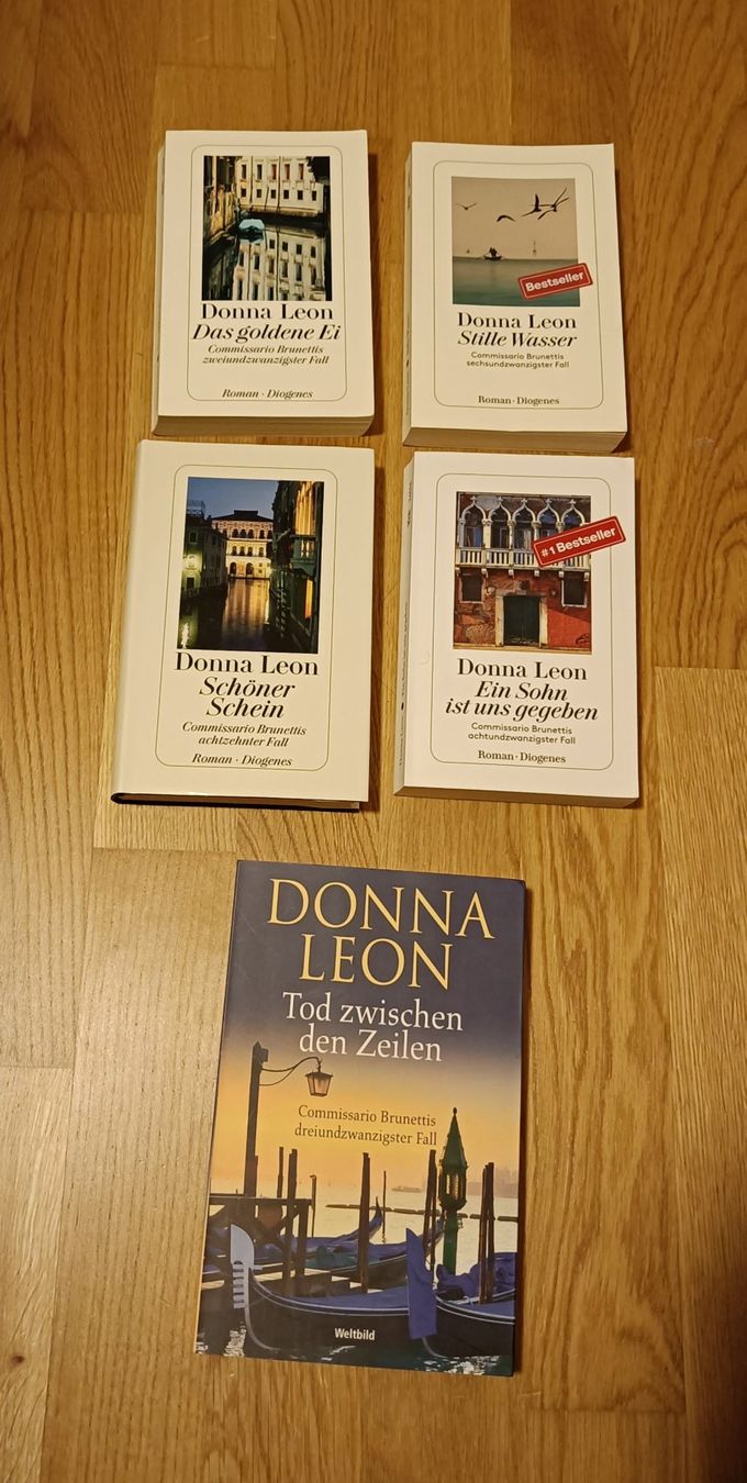 Bücher: Donna Leon - Commissario Brunetti Bücherpaket – Gebraucht aus Dietlikon von Dietlikon_Verkauf