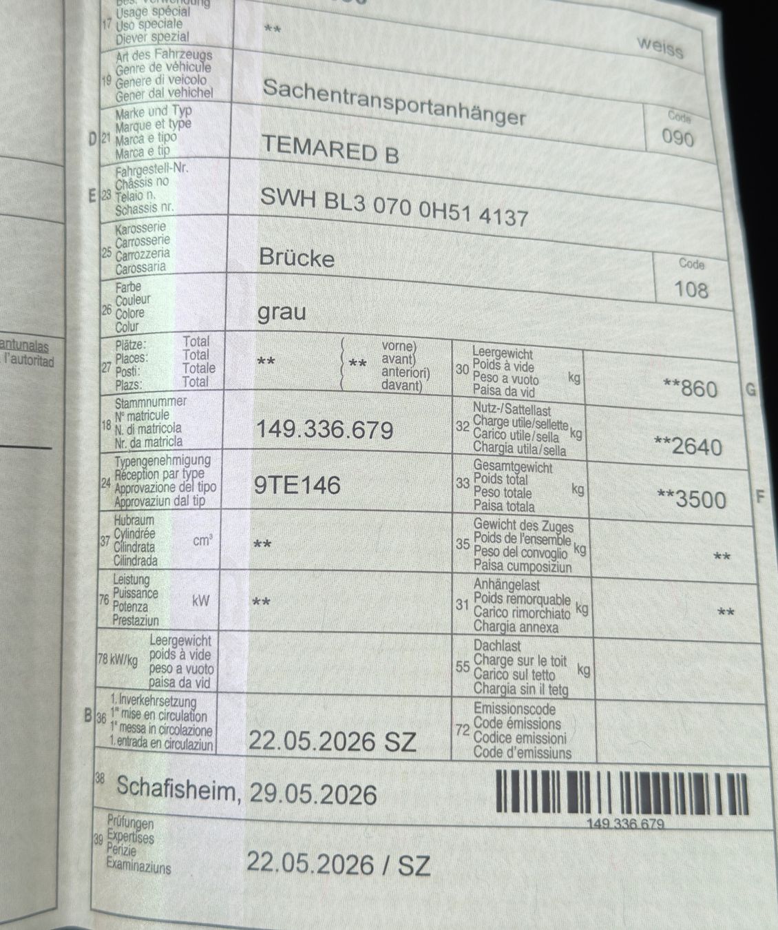 Rimorchi: Anhänger – Nuovo (secondo la descrizione) da Burg AG venduto da Rl-2390 5