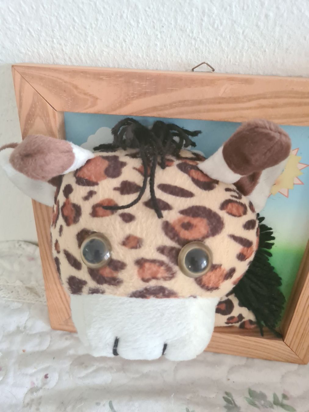 Poster & Bilder: Wandbild Giraffe 3-D Plüsch 25 x 25  cm – Neu (gemäss Beschreibung) aus Winterthur von bibummi 2