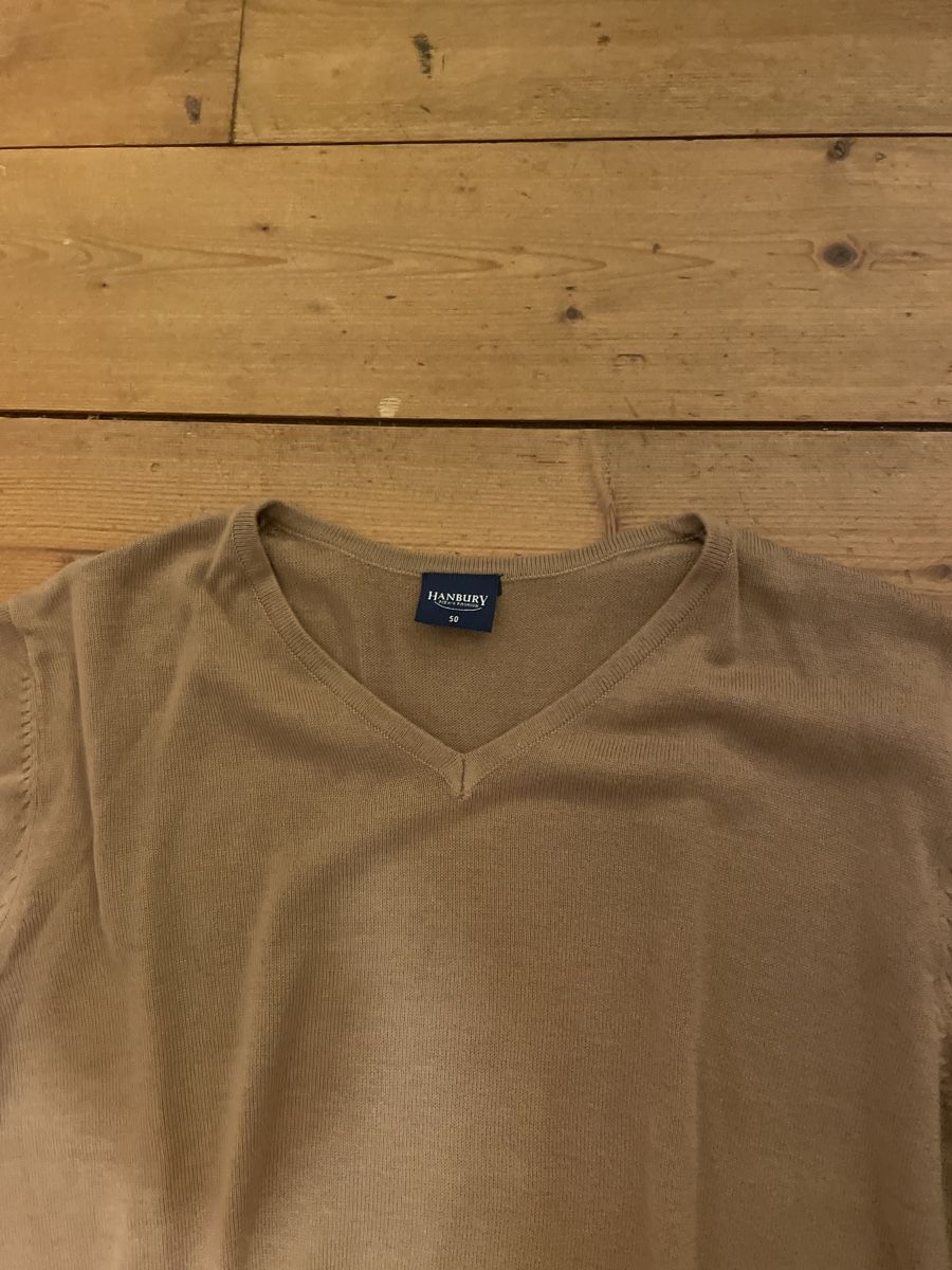 Maglioni & Felpe: HANBURY Herrenpullover Gr. 50 beige V-Ausschnitt – Usato da Münchwilen TG venduto da BBJO 1