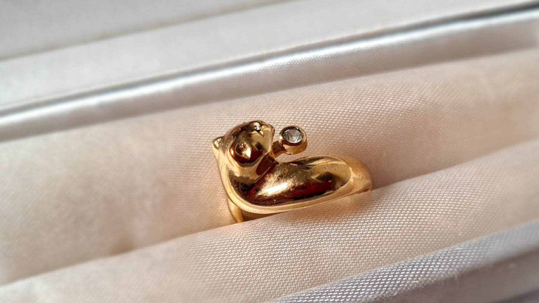 Anelli: Ring mit Katzenkopf – Usato da Frauenfeld venduto da Purzli 2