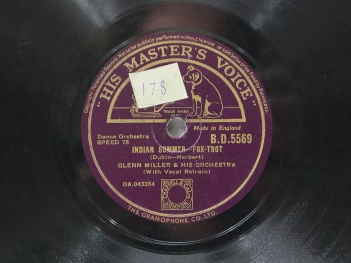 Schallplatten: Schellack Glenn Miller Indian Summer Schallplatte – Gebraucht aus Eschenbach SG von Astalavista 2