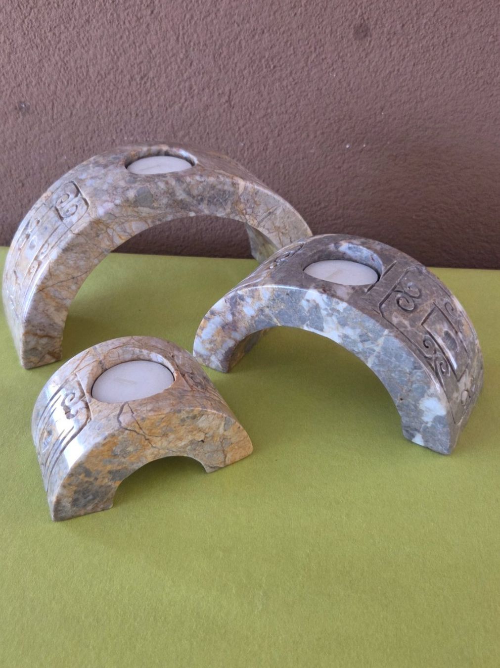 Portacandele: Teelicht Set aus Marmor – Nuovo (secondo la descrizione) da Roggliswil venduto da Mabelco 2