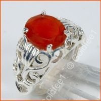 CARNELIAN, Karneol Ring 925 Silber