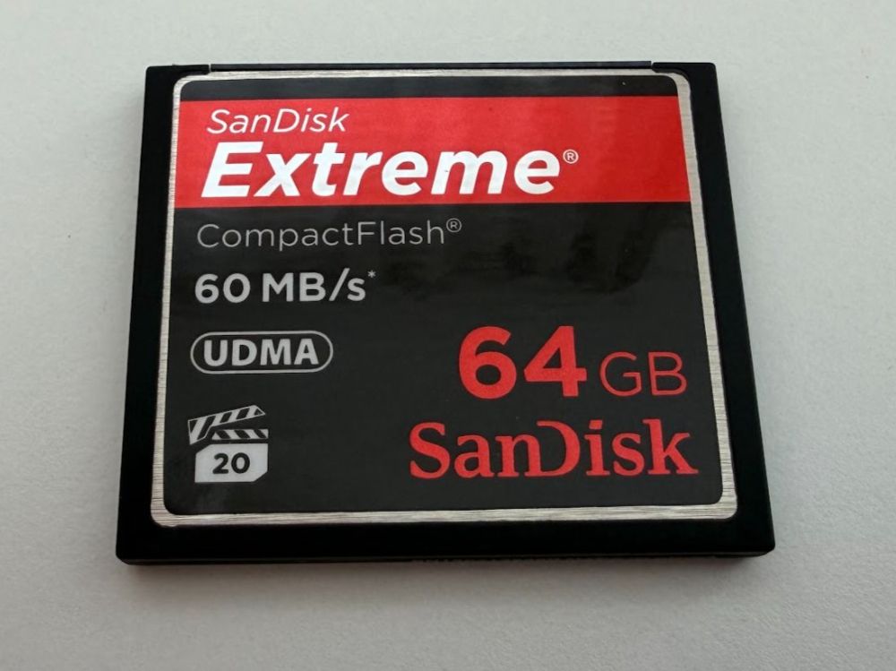 Sandisk Speicherkarten: SanDisk Extreme CompactFlash 64GB (60MB/s) – Gebraucht aus Dübendorf von Raphaelfuchs