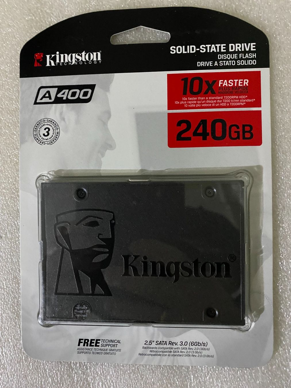 Kingston Dischi rigidi: KINGSTON SSD A400 240 GB 2.5" – Nuovo e nell'imballaggio originale da Bülach venduto da samang