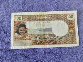 Banknote  100 Francs Neucaledonien  1971