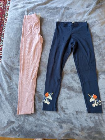 Lot de 2 leggings C&A fille taille 140 10 ans