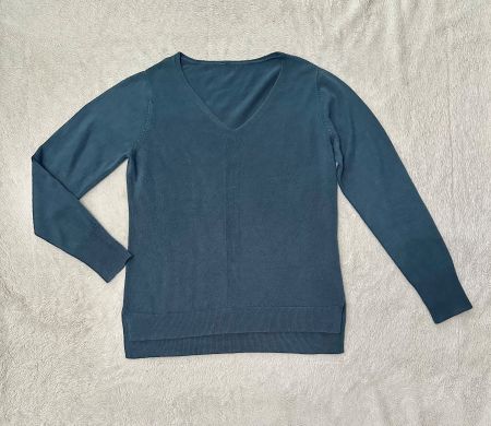 Acryl Pullover Gr. L Farbe petrol