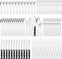 Besteck Set, 72-teiliges Edelstahl Essbesteck,12 Personen