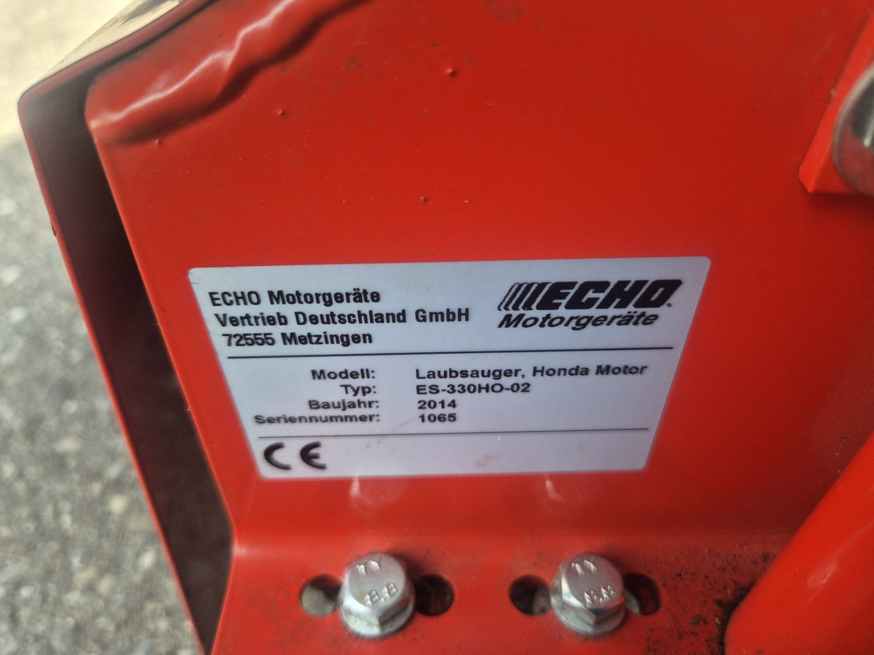 Alle Maschinen: Echo Laubsauger ES 330 – Gebraucht aus Niederglatt ZH von Hinti50 6