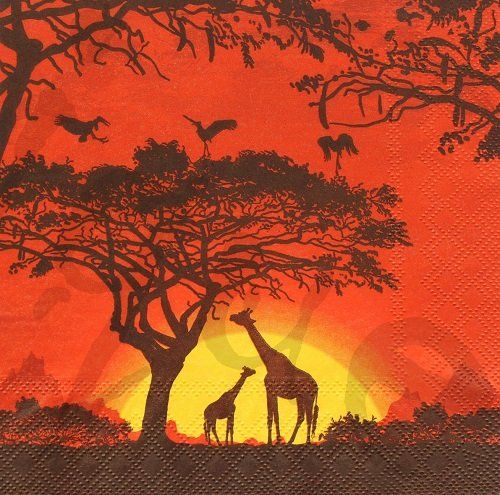 Tovaglioli: Serviette abendstimmung (d235) 2Stk. – Nuovo (secondo la descrizione) da Schlatt TG venduto da kreativ-atelier