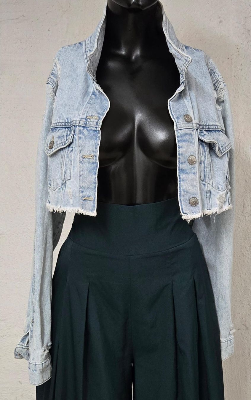 Giacche: Coole Cropped Jeansjacke, hellblau, Grösse L, Neu!! – Nuovo (secondo la descrizione) da Rheinsulz venduto da Gilea
