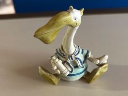 Dekofigur Pelikan maritime Kleidung - Kunststoff
