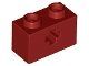 Lego Dark Red Technic, Brick 1 x 2 with Axle Hole 24 Stück