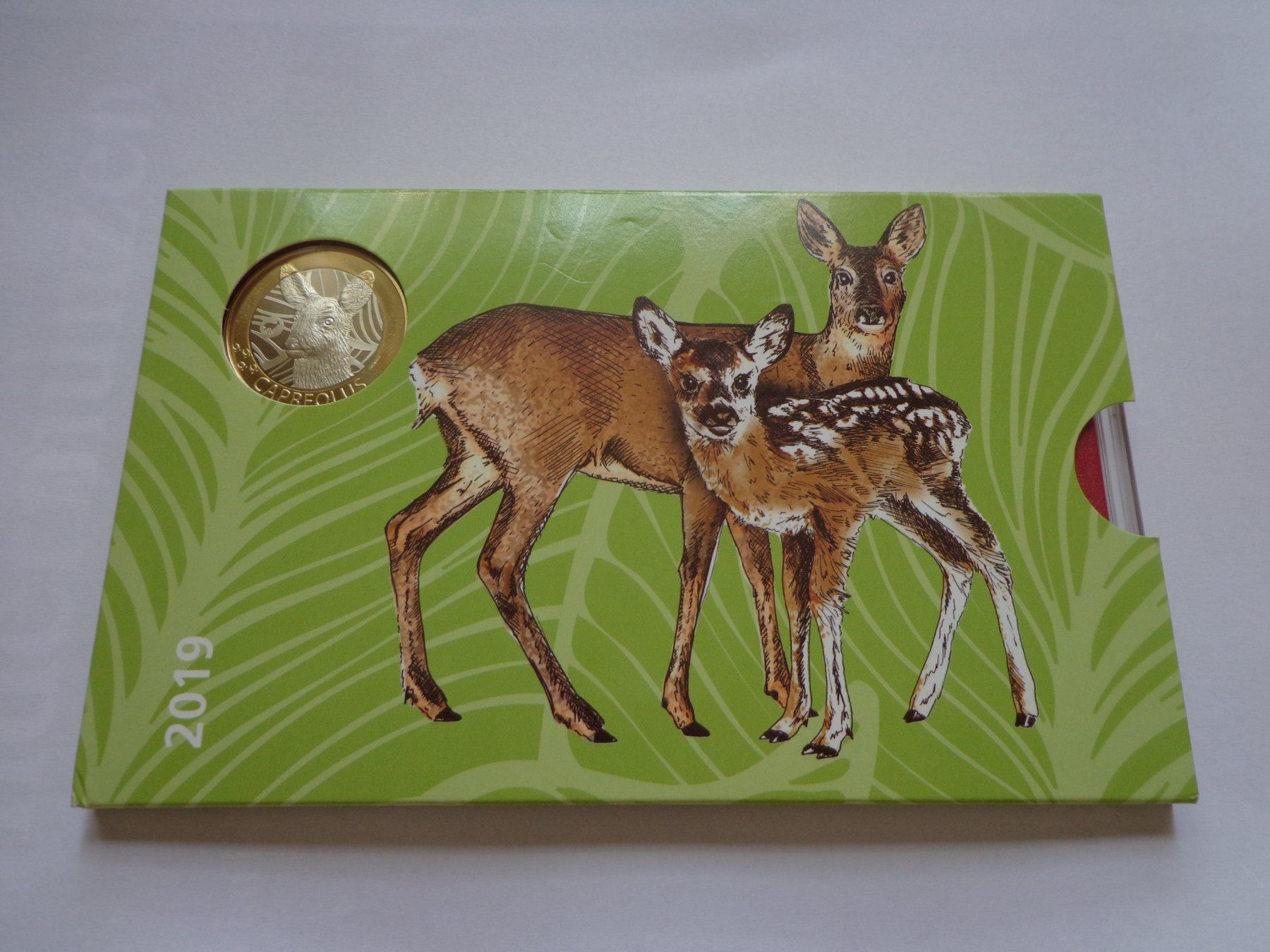 Tutti le monete: Münzsatz 2019 Reh Stgl - Complet avec carton – Nuovo e nell'imballaggio originale da Pully venduto da UCA01