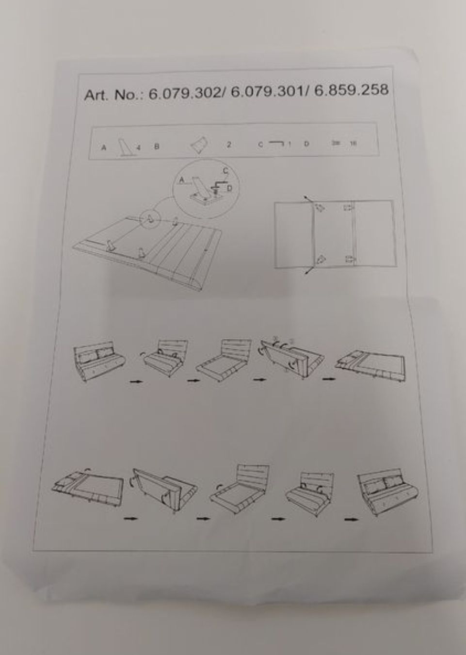 Sofas: Schlafsofa / Bettsofa hellgrau – guter Zustand – Neu (gemäss Beschreibung) aus Hölstein von tar_72c2 1