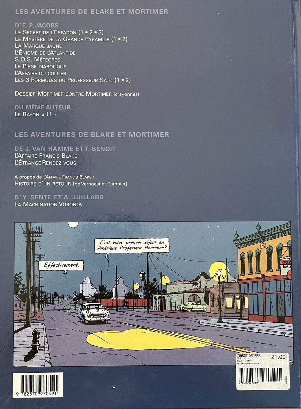 Fumetti: Blake et Mortimer - L'étrange rendez-vous E.O. 2001 TBE++ – Usato da Savagnier venduto da Ne2065 1