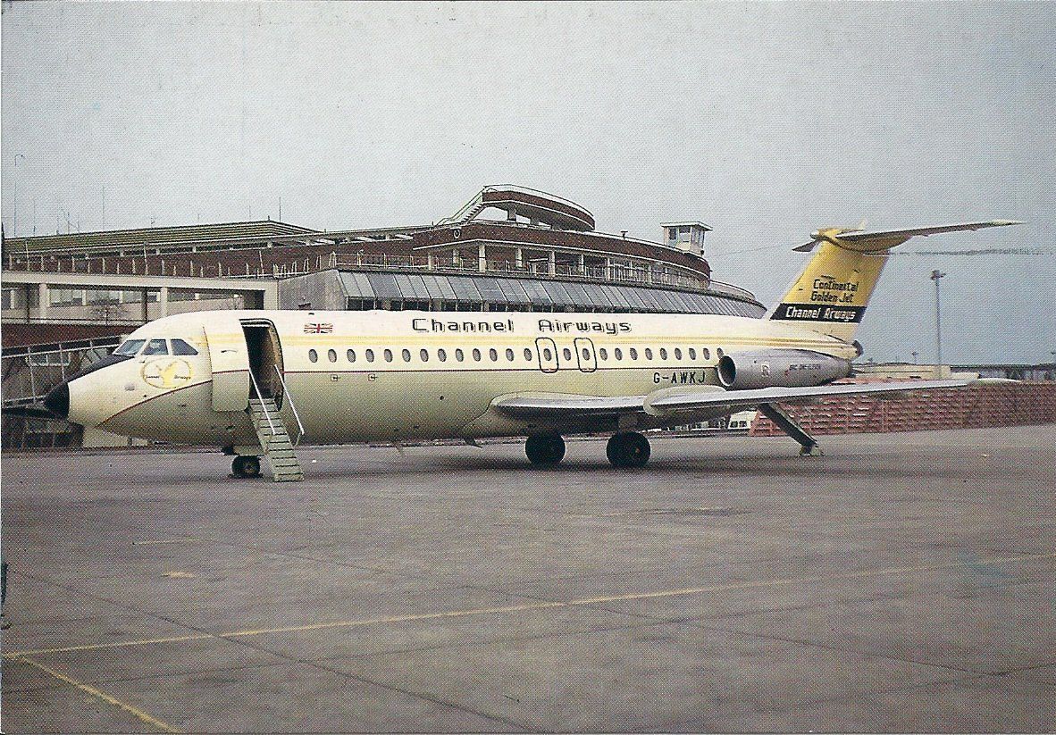 Cartoline postali: Channel Airways BAC 1-11-408EF G-AWKJ – Nuovo e nell'imballaggio originale da Thun venduto da Abigboss