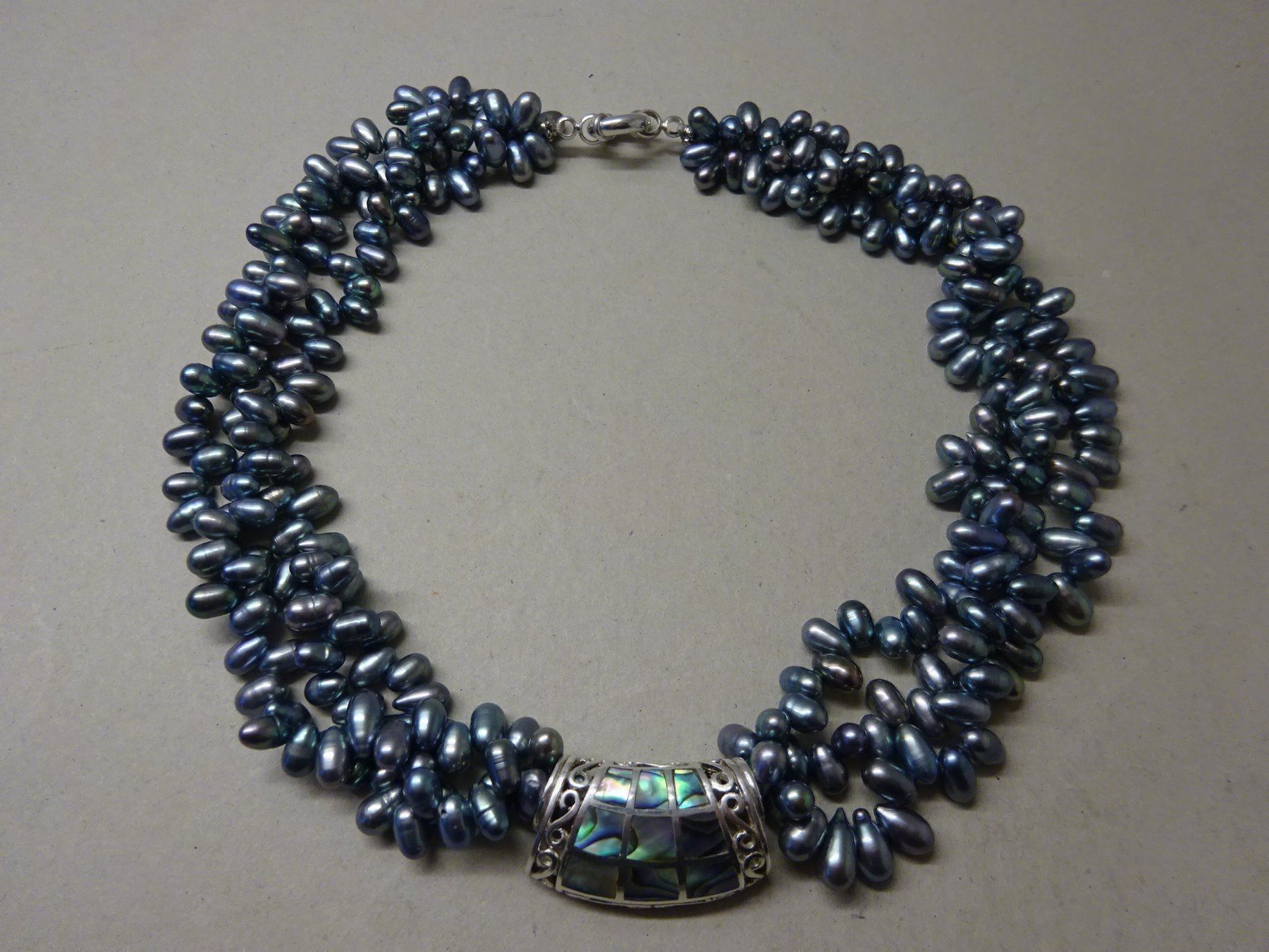 Catenine: Perlen Collier - 925er Silber – Usato da Esslingen venduto da eintagammeer 3