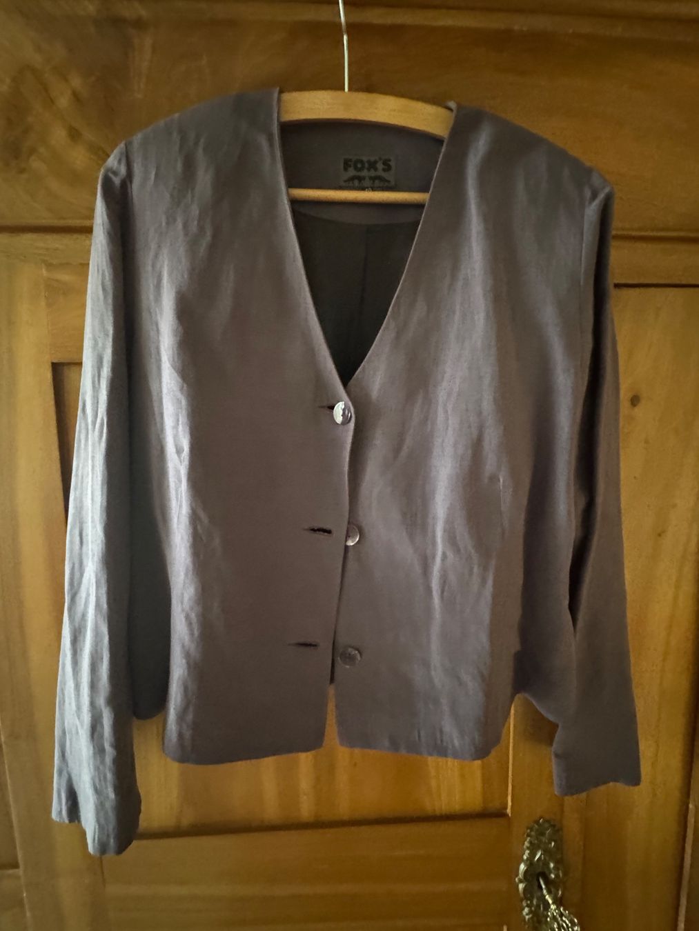 Fox Giacche: leichte Jacke von Fox's Leinen/Seide – Usato da Zürich venduto da Nagokairo