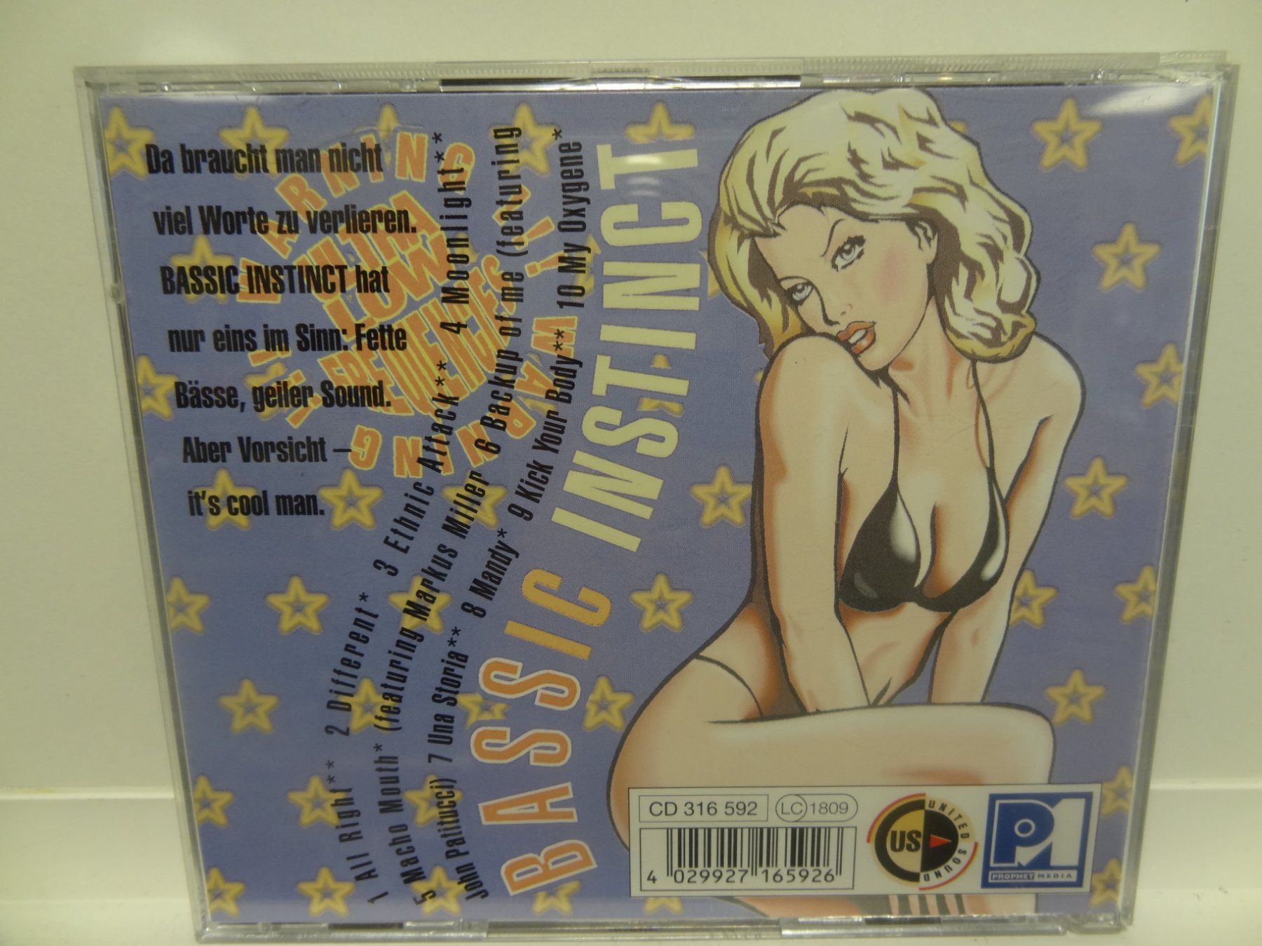 CD: Bassic Instinct Phrophet – Usato da luzern venduto da musicandart 1