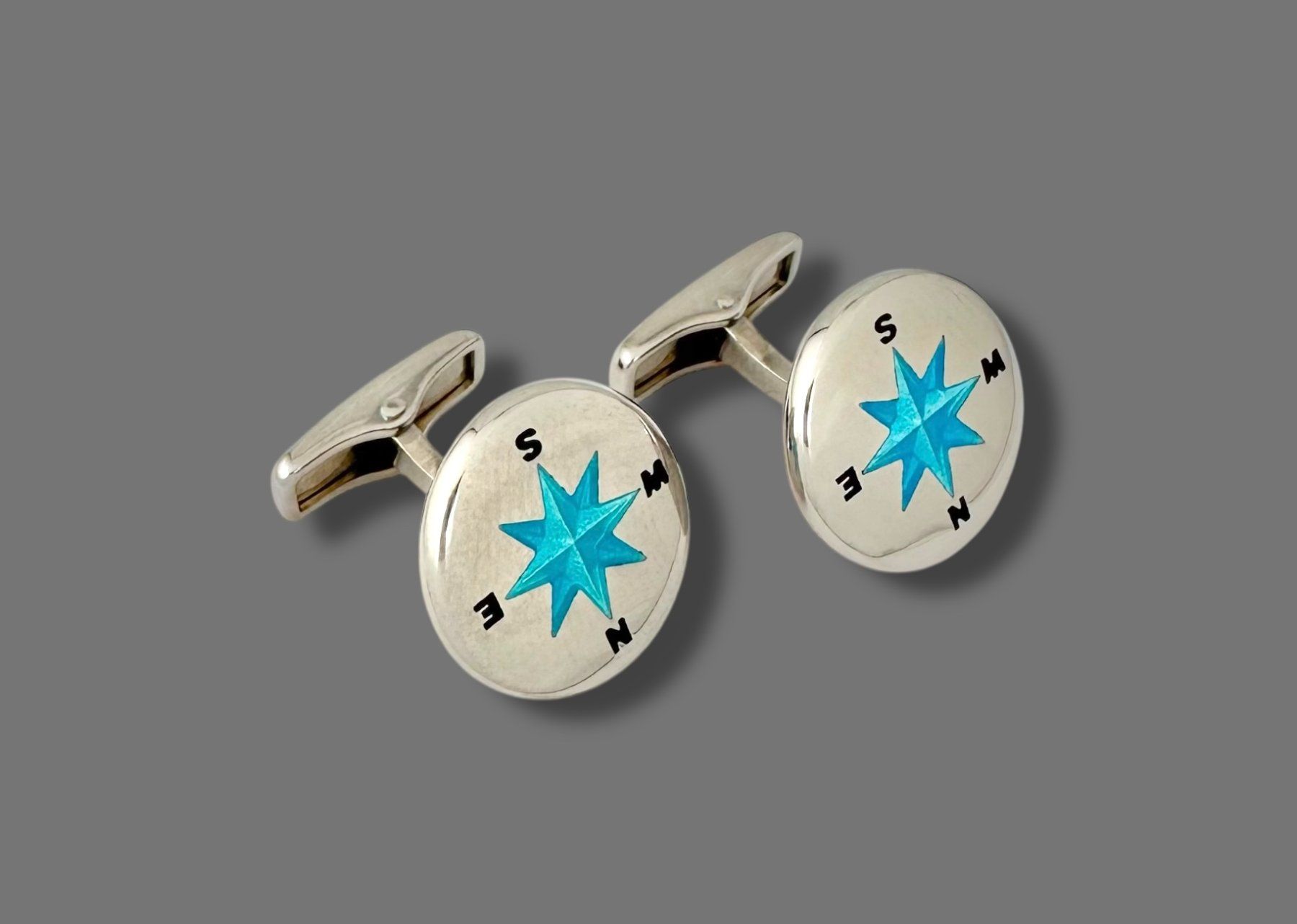 Dunhill Gemelli: Dunhill Sterling Silber - Vintage Cufflinks – Usato da Zuzwil SG venduto da artimmo 3
