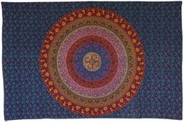 Wandtuch Mandala aus Baumwolle, als Decke Vorhang Deko