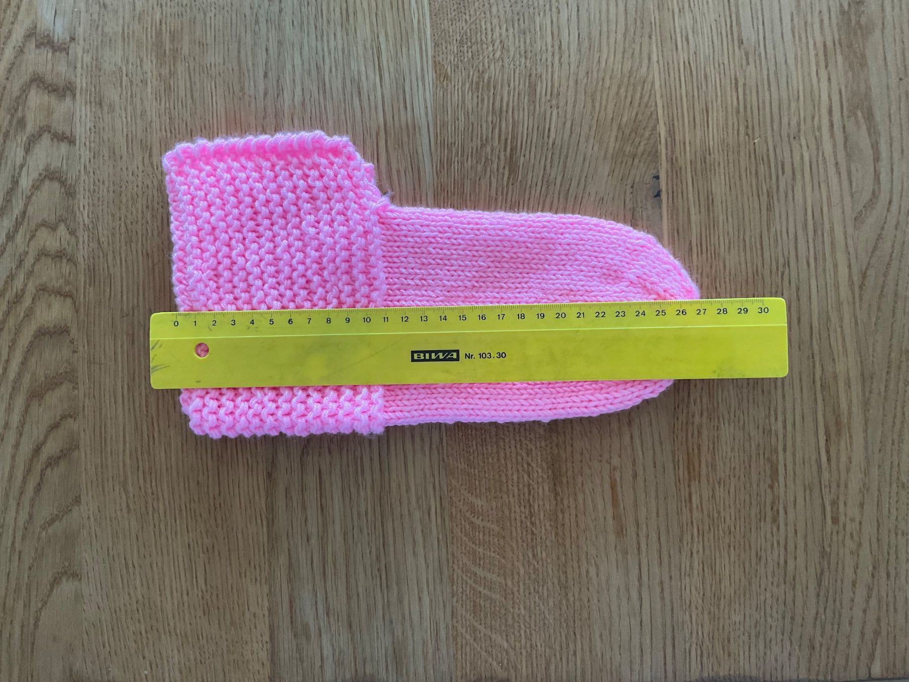 Calze: Handgestrickte Bettsocken Gr. 40/41cm Rosa mit doppeltem Gar – Nuovo (secondo la descrizione) da Wetzikon ZH venduto da FeeF 1