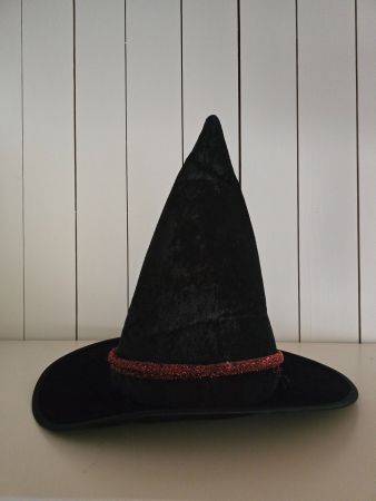 Schwarzer Hexenhut (Kostüm)