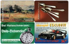 4 volle Deutsche Telefonkarten der S-Serie