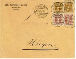 Brief, Joh. Strickler Horgen - Ambulant 1908