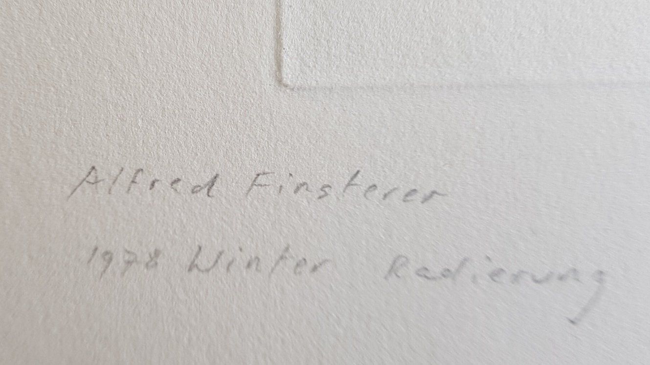 Grafica & Litografie: Alfred Finsterer -  1908 - 1996 Stuttgart   -  German Art – Usato da Horw venduto da Kunstreich7 5