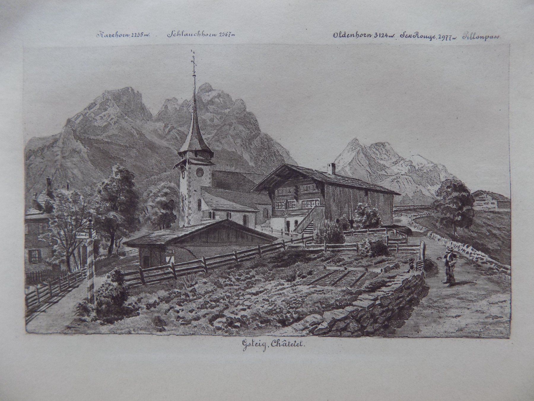 Gravures: Gsteig bei Gstaad – D'occasion à Risch par Rischli15 1