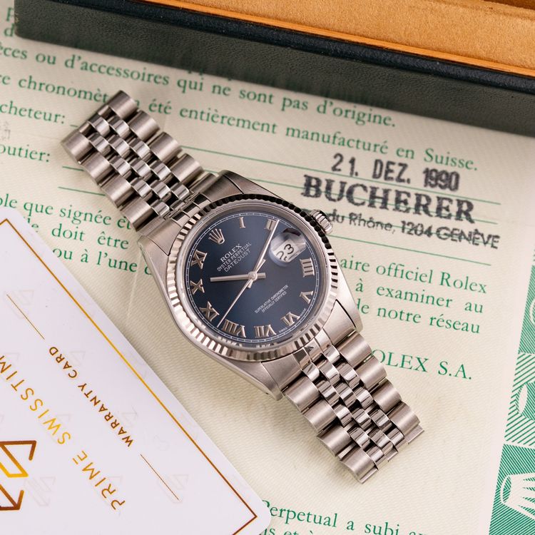 Rolex Orologi: Rolex Datejust 36 / 16234 /1990 /Full Set / Bucherer Paper – Usato da Luzern venduto da PrimeSwissTime 3