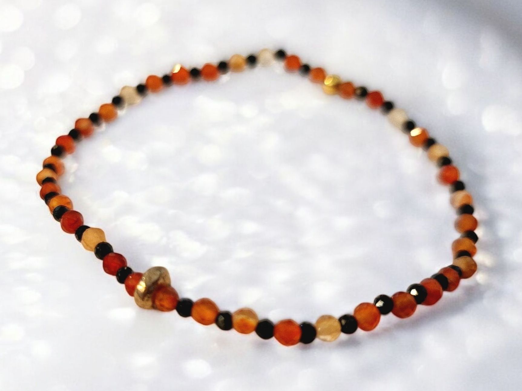 Bracciali & Braccialetti: Armband Karneol, Turmalin & Bronze – Nuovo e nell'imballaggio originale da Aarau venduto da Schmuckhoehle_MD