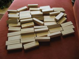 55 Holz Bauklötze unbehandelt