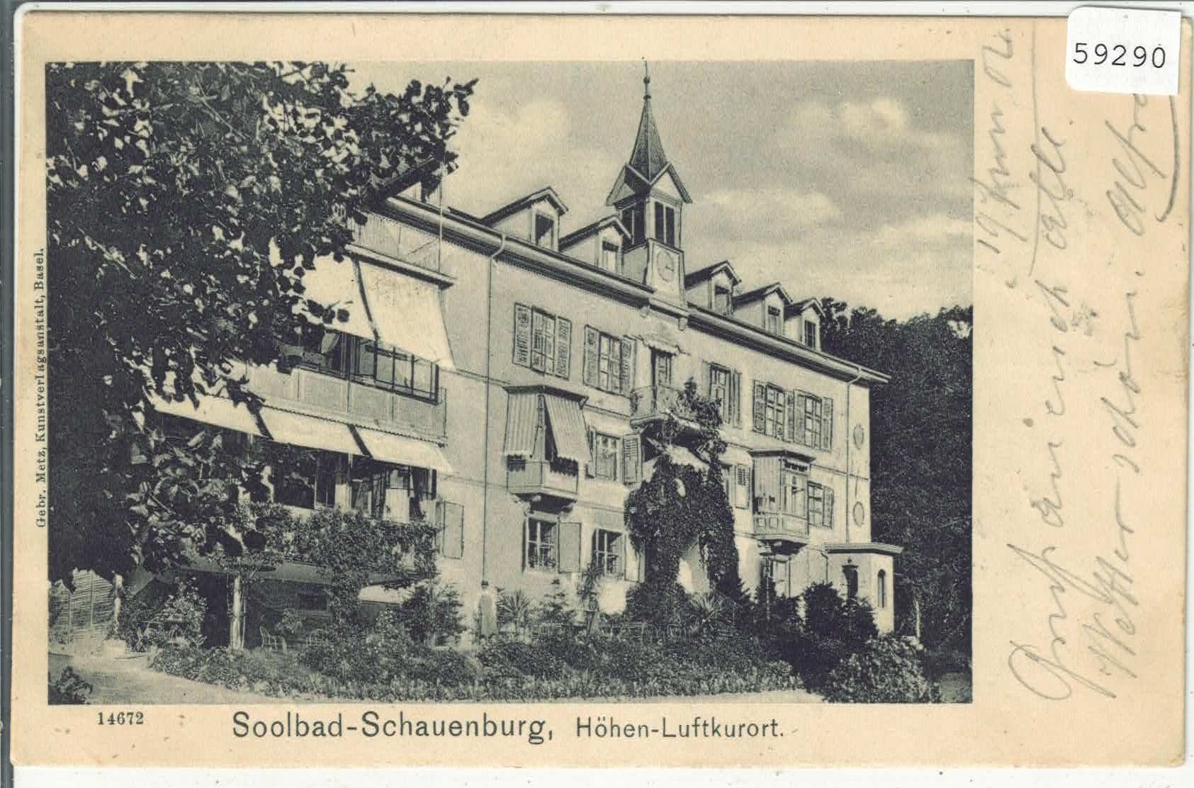 Cartes postales: Soolbad-Schauenburg - Höhen-Luftkurort – D'occasion à Ettingen par Kartenplanet