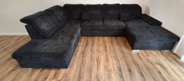 Grosse Wohnlandschaft Nicole mit Bettfunktion & Bettkasten