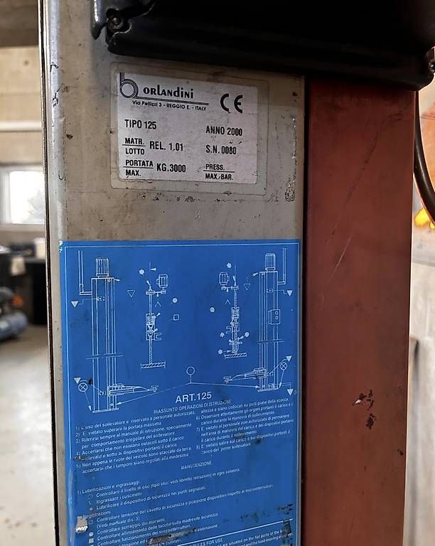 Piattaforme elevatrici & Crick: Autolift 3t Orlandini Tipo 125 – Usato da Hittnau venduto da cla_8skq 2