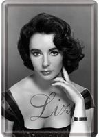 Liz Portrait, Blechpostkarte