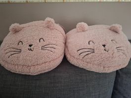 Pantoletten Katze rosa kuschelig