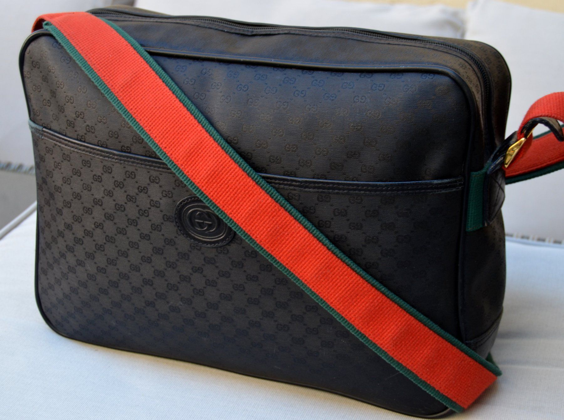 Gucci Borse: Gucci Supreme Web Messenger / Tasche / sac – Usato da Collonges venduto da Auganien 1