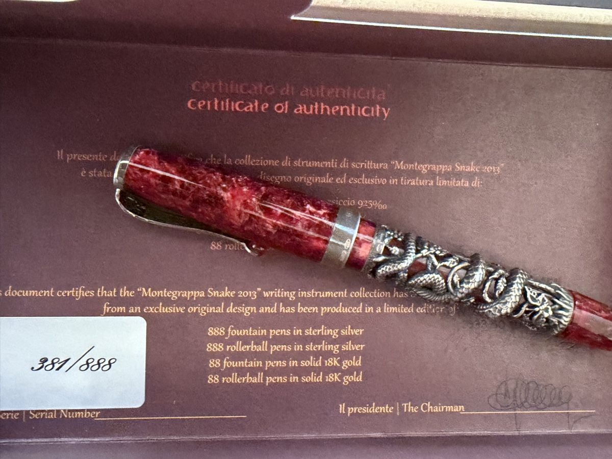 Montegrappa Stifte & Marker: Montegrappa Snake 2013 Füllfederhalter – Neu (gemäss Beschreibung) aus Gockhausen von geo_ydf6 4