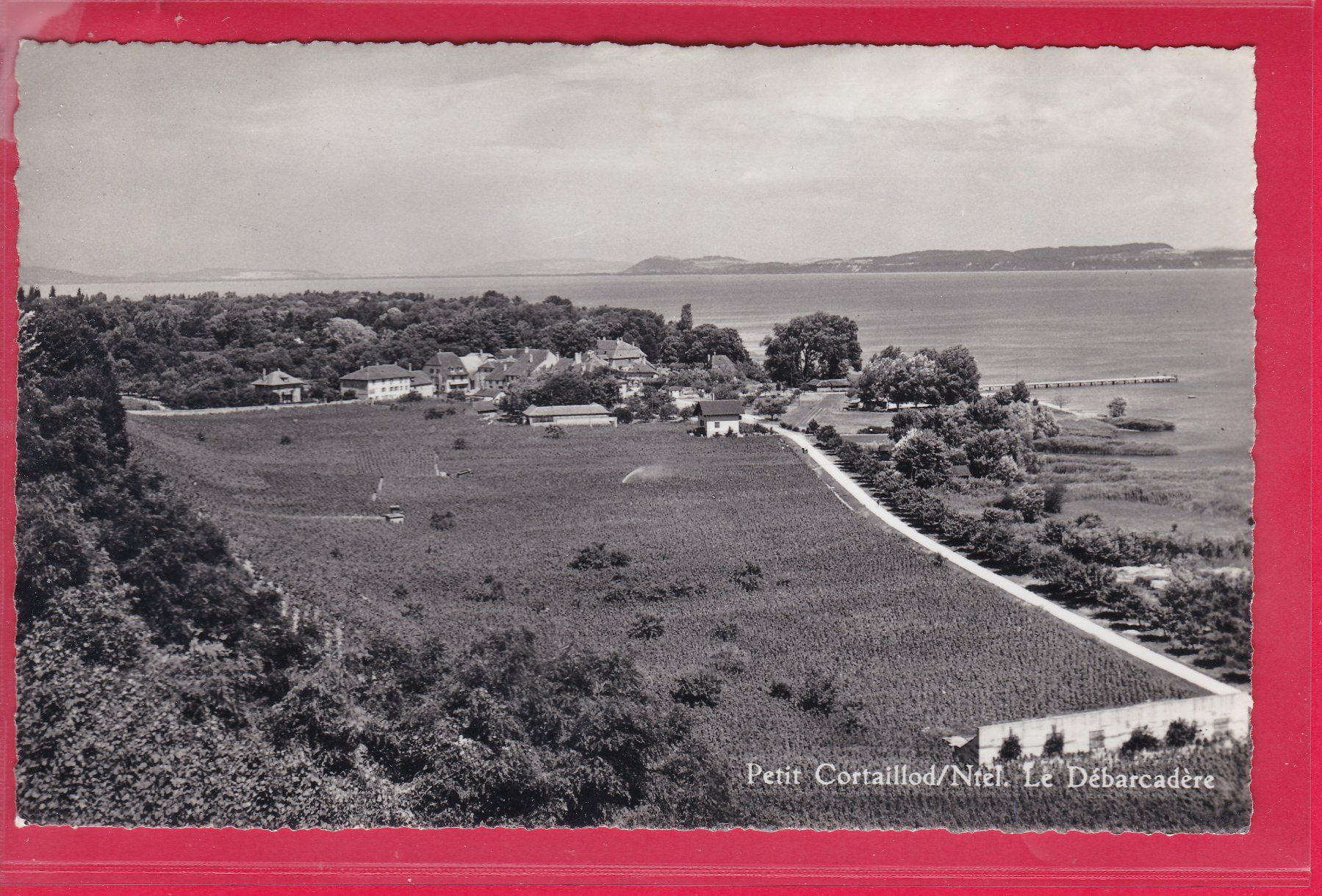 Cartoline postali: PETIT CORTAILLOD, LE DÉBARCADÈRE, 2.8.1961 – Usato da Oberrieden venduto da Gebirgsstelze